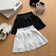 alo Minimalist Anti-Exposure Pleated Skirt for Women, Unique Design, Fashionable Casual Short Skirt