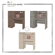 Multipurpose Study Desk  | Computer Table | Study Table w/ Bookshelf & Cabinet | Fold-able Table Top