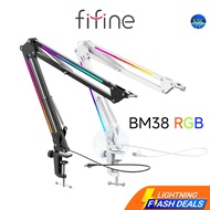 FIFINE AmpliGame BM38 BM88 RGB Microphone Boom Arm Stand Holder