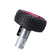 หุ่นยนต์มม. ล้อ130ขนาด65มม. 85มม. ฮับชุดมอเตอร์ DC 6V 12V 24V ความเร็ว12-1360Rpm PWM JGA25-370ขับเคล