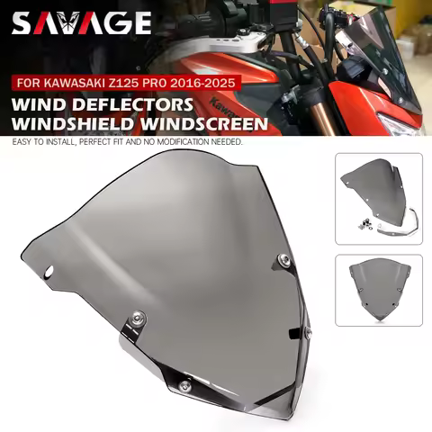 Windshield Windscreen For KAWASAKI Z 125 Z125 PRO 2016-2021 Motorcycle Accessories Wind Screen Air D