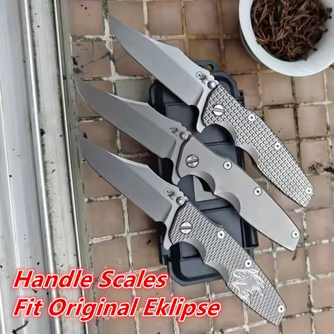 JUFULE Real N690 Hinderer Eklipse Titanium Handle Ceramic Bearing Tactical Pocket Camping Hunt Outdo