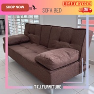 ️ TXJ FOLDABLE FABRIC SOFA BED 3 SEATER / KATIL SOFA LIPAT / HOME LIVING FURNITURE