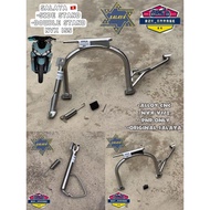 ORI SALAYA STAINLESS STEEL SIDE STAND YAMAHA NVX155 DOUBLE STAND ALLOY CNC NVX 155 V1 V2 TONGKAT KAK