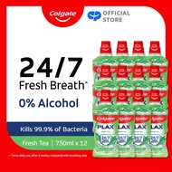 [Bundle of 12] Carton Deal Colgate Plax Fresh Tea Mouthwash 750ml