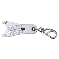 Precise Thread Size Checker Keychain Portable Caliper Gauge Metric/Imperial Hexagonal Nut Screw Thre