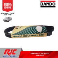 Bando AiRcon &amp; Power Steering Belt For Mitsubishi Lancer 4g18 SOHC 16v 2000-2007 5pk-1070 1pc