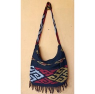 Tas Lombok Tenun Toraja Merah Kuning Etnik Selempang Besar Pria Wanita Tas Outdoor Pendaki Traveller