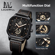 LouisWill Men’s Watches Casuals Fashion Watch Quartz Watches Business Wristwatches 3ATM Waterproof W
