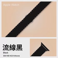 精緻方格陶瓷錶帶 Apple watch通用錶帶 38/40/41mm流線黑