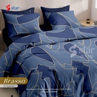 Promo kain bahan seprei star motif brasso Original