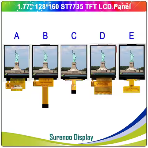 1.77 / 1.8" inch 128*160 Serial SPI / 8_Bit MCU TFT LCD Module Display Screen Panel LCM ST7735 ST773