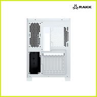 ☽ ♂ ☜ RAKK Hamrus pc case gaming| White/ Black| Mid Tower