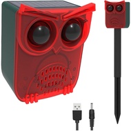HULPPRE Solar Outdoor Motion Sensor Alarm-13 Bunyi Termasuk Bunyi Anjing Menggonggong & Tembakan, Pe