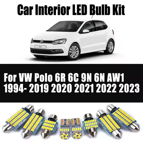 For VW Polo 6R 6C 9N 6N AW1 1994- 2019 2020 2021 2022 2023 Car Vanity Mirror Lamp LED Interior Trunk