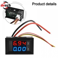 Power Meter W/Connecting Line DC 100V 10A Voltage Amps Voltmeter Ammeter