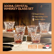 300ml Crystal Whiskey Glass Set Whisky Rock Drinking Glasses Whiskey Glass