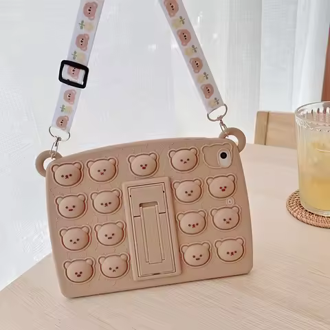 Pop Push It Case for Samsung Galaxy Tab A7 Lite T220 S6 Lite P610 Kids Bubble Silicone Stand Case fo