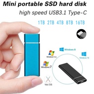 2TB External Hard Drive SSD 16TB 20TB 30TB Mobile Solid State Hard Drive USB 3.0 External