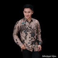 Men's batik Shirts Long Sleeve batik Tops Men's batik modern Men's batik 2022 Men's batik pekaongan rljayafashion Batikazmil