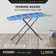 KitchenZ Stand-Up Ironing Board/Table Top Ironing Board for Steam & Dry Iron Use Random Colour - IB-