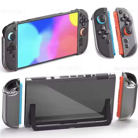 TPU+PC Transparent Protective Case for Nintendo Switch 2 Console Shockproof Protector Cover Shell fo