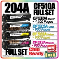 SET Compatible Toner H* CF510A CF511A CF512A CF513A 204A CF510X Color LaserJet Pro M154a M154nw MFP 