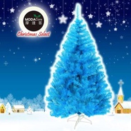 [特價]摩達客台製豪華型10尺300cm晶透藍色聖誕樹裸樹不含飾品不含燈