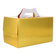 Plain Gold Colour Log Cake Box 13.375X7X6"