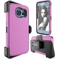 Galaxy S6 Case， E LV [Heavy Duty] Belt Clip Holster Samsung Galaxy S6 Full-body Rugged Hybrid Protec