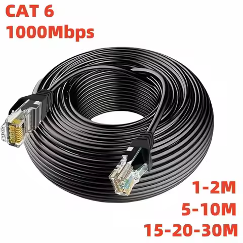 0.5m 1m 2m 3m 5m 10m Cat 6 Ethernet Cable LAN Network Cat6 RJ45 Speed Network Cable 10Gbps 1000Mhz F