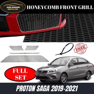 Proton Saga VVT 2019-2021 Ready Cut Honeycomb Grill Full Set Top Bottom