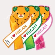 3IN1 Mican Ehime Prefecture Mascot Character Ribbon Sticker Set I Love Mican Japan JDM Japanese