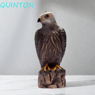 QUINTON Garden Eagle Statue, Lifelike Sturdy Eagle Repellents Statue, Durable Waterproof Resin Craft