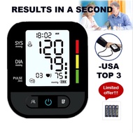 USA Top Sales Digital Blood Pressure Monitor BP Monitor AAA/USB Large LCD Display 5 Years Warranty