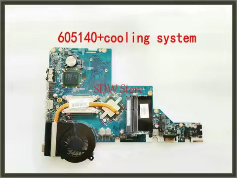605140-001 For HP G42 G62 CQ42 + CPU + Heatsink= 592809-001 595183-001 Laptop Motherboard DA0AX3MB6C