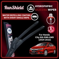 RunShield For Honda City 6th GM4-GM9 (2014-2022) Hydrophobic Coating Silicone Wiper Blade Car Windsh