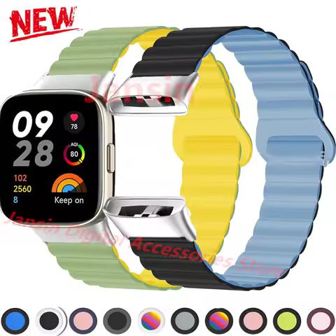 Magnetic Correa For Xiaomi Redmi Watch 3 Band Silicone Business Bracelet For Redmi Watch 3 Band Repl