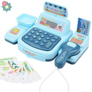 Cash Register Toy for Kids with Scanner, Real Calculator with Sounds, Role Play, Shopkeeper Merchant Games Toys Gift for Kids Girls Boys Age 3+ Christmas Gift YUE HSU