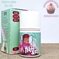 FREEBASE - LIQUID MUFFIN & XES V1 STRAWBERRY MUFFIN CREAM CAKE 60ML 3MG 6MG BY YBRAP AUTHENTIC