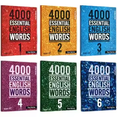6 Books/Set New 4000 Essential English Words 1 - 6 Core Vocabulary Textbook for The Elementary Exami