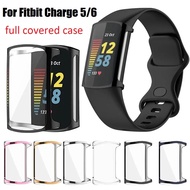 Full Covered Case For Fitbit Charge 6 Case TPU Ultra Slim Fitbit Charge 5 Case Soft Watch Protective