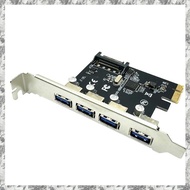 [I O J E] 4 Port USB 3.0 PCI-E Expansion Card PCI Express PCIe USB 3.0 Hub Adapter 5Gbps Riser Contr