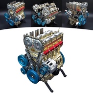 8-Cylinder Full Metal Car Engine Model, 4 Cylinder Car Engine Kit Adult Model, Car Engine Model Kit,