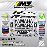 Sticker Striping Variation Transparent Uv Yzf R25 R25M R25 V1 R25 Old R25 New R25 V2 All New Yamaha 