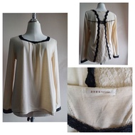 Axes Femme Women Blouse Sz M