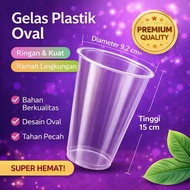 50 Pcs Plastic Cups 22oz THICK contents 50pcs 22 oval U cup 22oz 22 oz mypackaging vplast * *