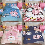 卡娜赫拉的小動物 公仔 裝飾 床單套裝 kanahei p助 粉紅兔兔 床笠 床上用品 家居 實用 日用品 枕頭袋 枕套 被套 枕頭 送禮 生日禮物 三件套 四件套