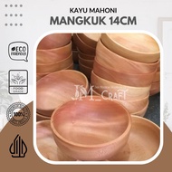 [JM_Craft] 14cm Mahogany Wood Bowl / Wooden Bowl Mahogany Wood D14cm