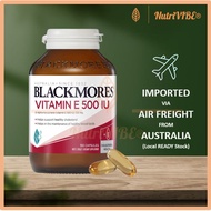 [Ready SG Stock] Blackmores Vitamin E 500IU Cholesterol Health 150 Capsules